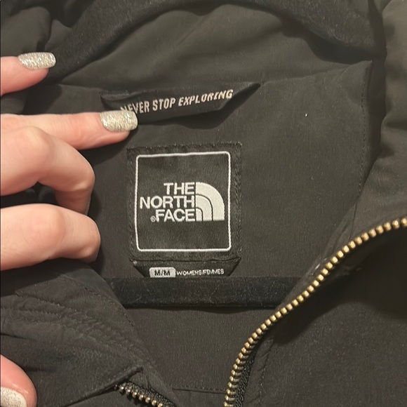 Black Trench Coat with Belted Waist and High Collar - Picture 7 of 8